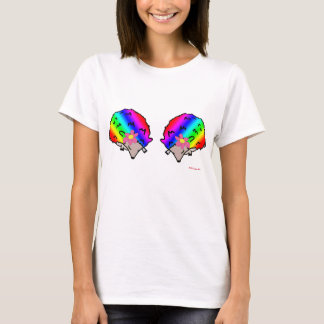 T-shirt Psychedelic Rainbow Lady Hedgehog Ladies