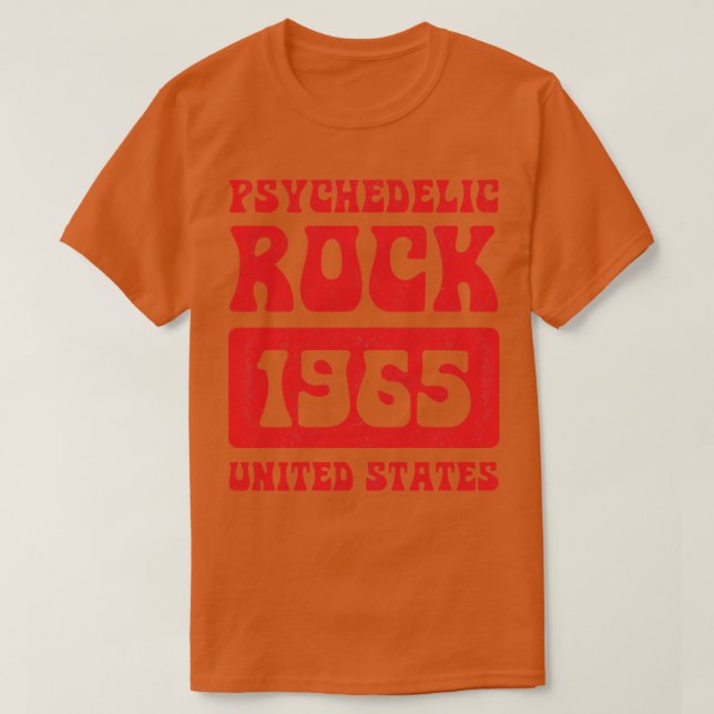 T-shirt Psychedelic Rock 1965 Vintage (Design devant)