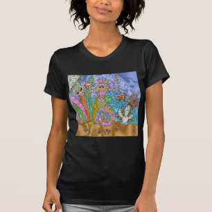 T-shirt Psychedelic Seahorse Sea Turtle Art