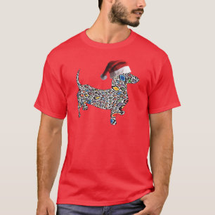 T-shirt Psychédélique-Cheetah-Doxie-Père Noël