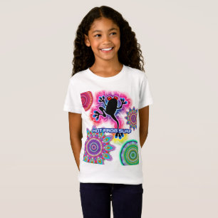 T-shirt psychédélique du Jersey de grenouille de