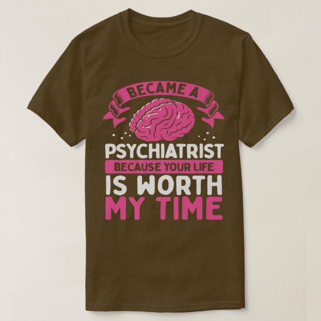 T-shirt Psychiatre Psychiatre Sensibilisation à la santé m (Design devant)