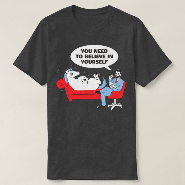 T-shirt Psychiatrie de l'Unicorne (Design devant)