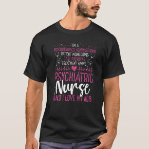 T-shirt Psychiatrie Infirmière Appréciation Psychologie In