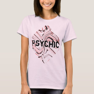T-shirt "Psychique" sur Pink Black Art Design Abstrait