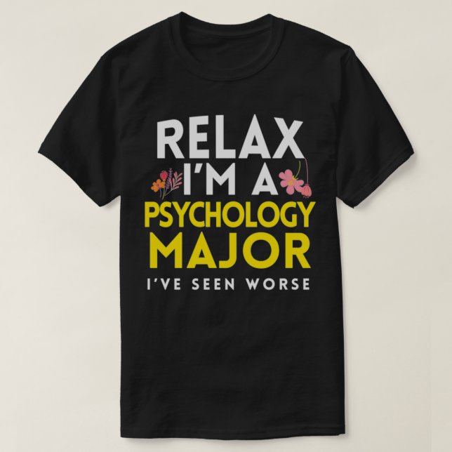 T-shirt Psychologie amusante Psychologie majeure PhD Psych (Design devant)
