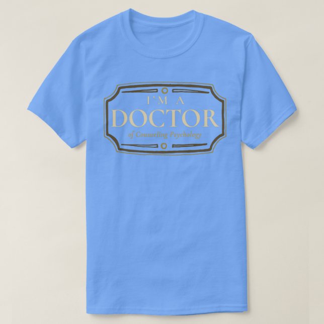 T-shirt Psychologie du Conseil Doctorat Doctorat Doctorat  (Design devant)