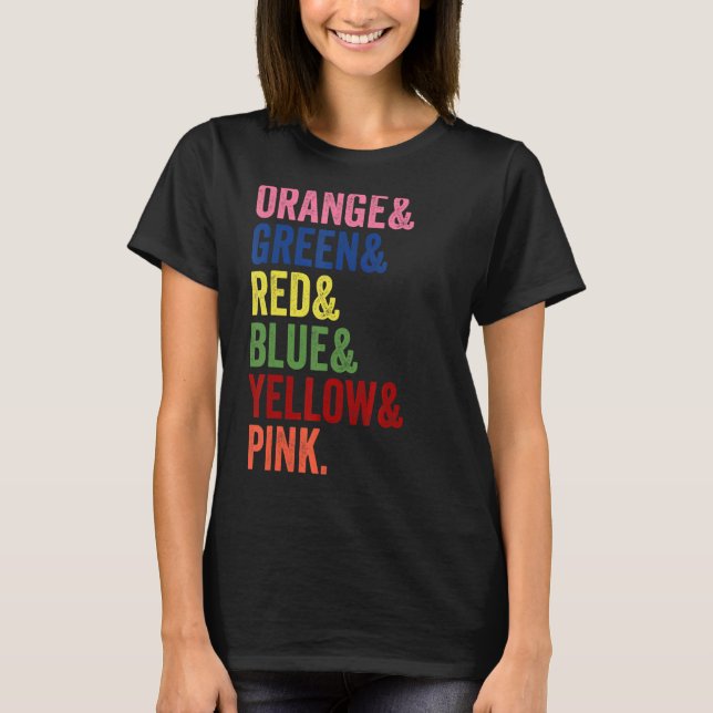 T-shirt Psychologie Humour Stroupe Interférence Color Test (Devant)