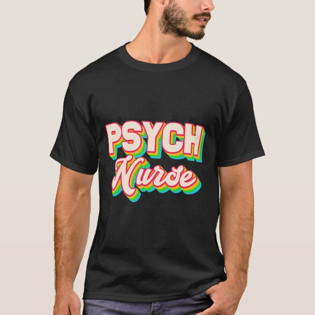 T-shirt Psychologie Infirmière Psychiatrique Département d (Devant)