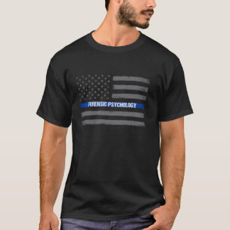 T-shirt Psychologie légale Vintage en détresse Etats-Unis 