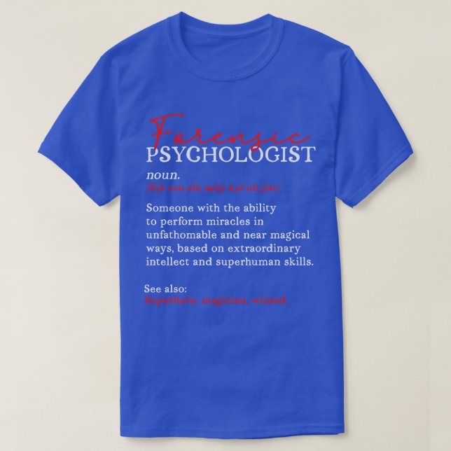 T-shirt Psychologue (Design devant)