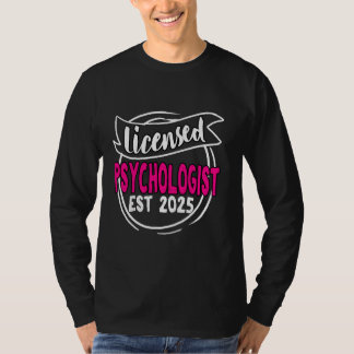 T-shirt Psychologue agréé Promotion 2025 PsyD PhD Clinique