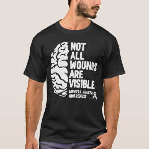 T-shirt Psychologue Cerveau Psychologie Santé mentale Conn