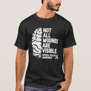 T-shirt Psychologue Cerveau Psychologie Santé mentale Conn