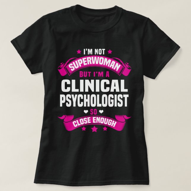 T-shirt Psychologue clinique (Design devant)