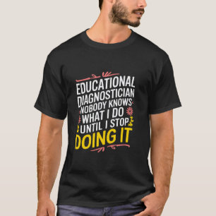 T-shirt Psychologue de l'appréciation des enseignants en d