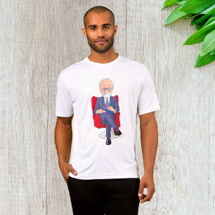 T-shirt Psychologue en costume avec Bloc-notes assis