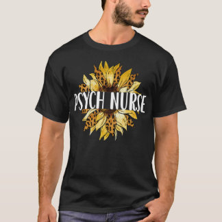 T-shirt Psychologue Infirmière Fleur Psychiatrique Infirmi