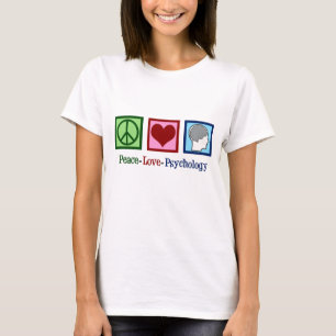 T-shirt Psychologue mignon de psychologie d'amour de paix