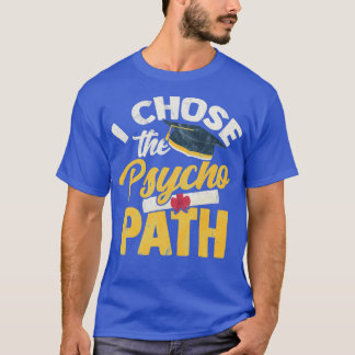 T-shirt Psychologue Psychopathe Cerveau Psyche Freud