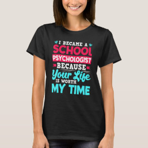 T-shirt Psychologue scolaire Appréciation de l'enseignant