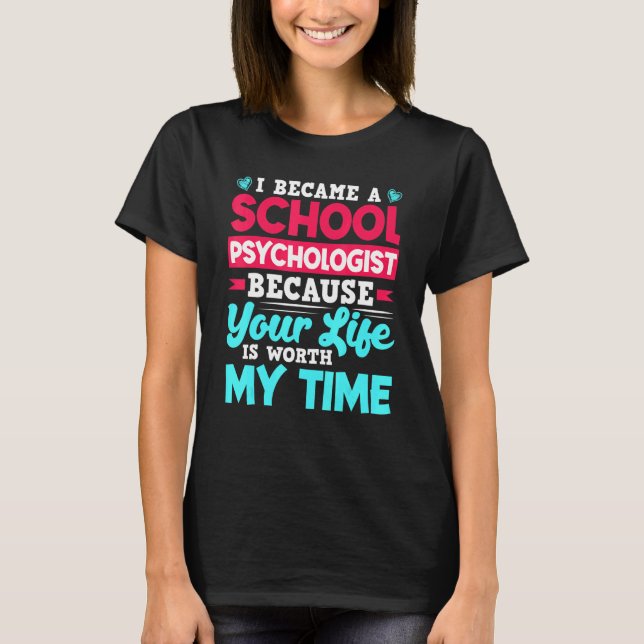 T-shirt Psychologue scolaire Appréciation de l'enseignant  (Devant)