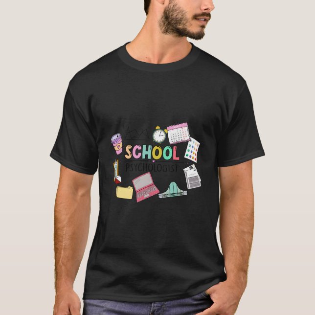 T-shirt Psychologue scolaire Psychologue scolaire Psycholo (Devant)