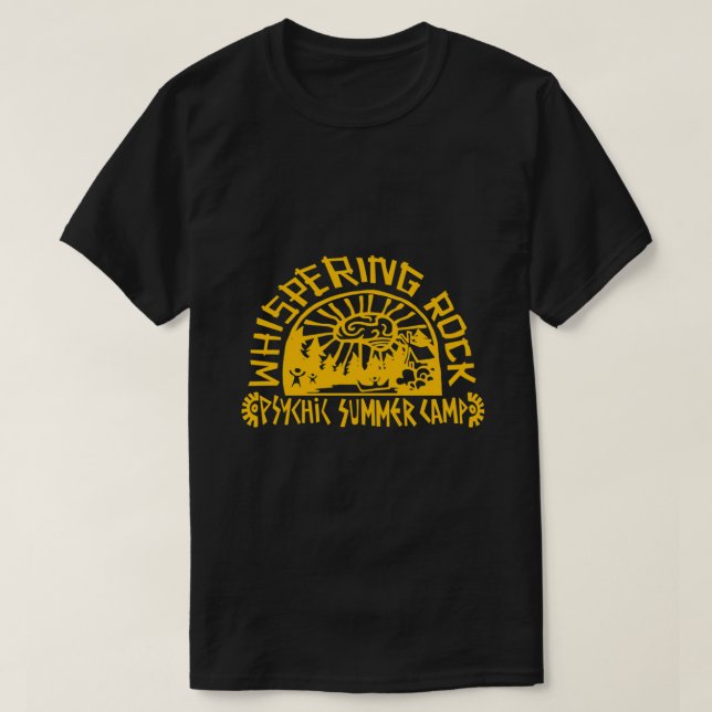 T-shirt Psychonauts Whispering Rock Psychic Summer Camp Go (Design devant)