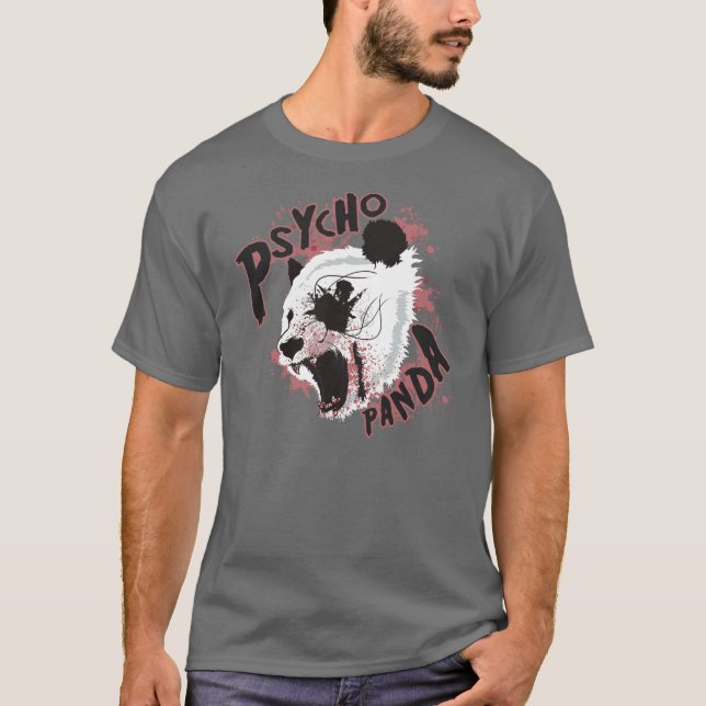 T-shirt psychopathe de panda (Devant)