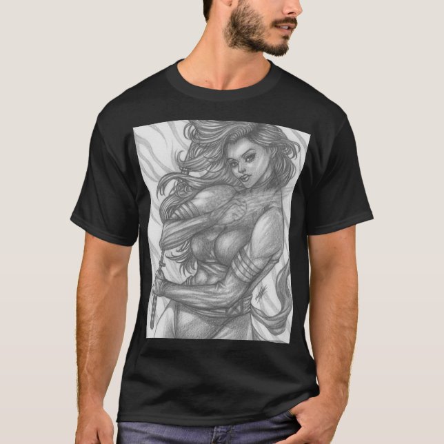 T-shirt Psylocke ~ Betsy Braddock (Devant)