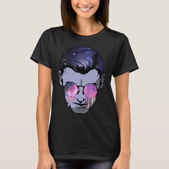 T-shirt Psytrance Goa Face Magie Champignons Funky Psyched (Devant)