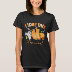T-shirt Pt Nurse Chute I Love Automne Prévention Chute Phy