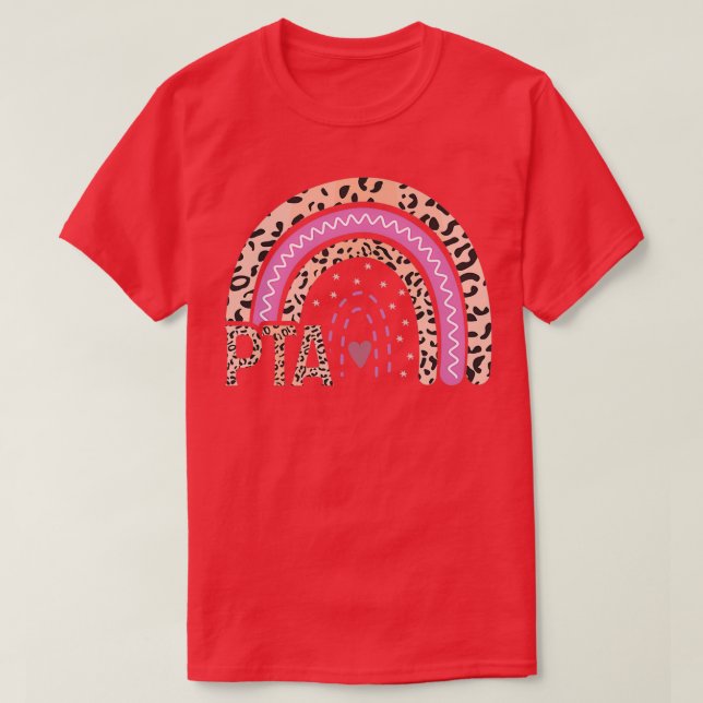 T-shirt PTA Leopard Arc-en-ciel Assistant de physiothérapi (Design devant)