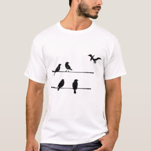 T-shirt Ptérodactyles d'oiseaux sur fil - Dinosaure d'Avia