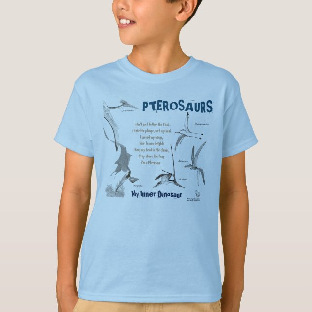 T-shirt Pterosaurs mon dinosaure intérieur badine la (Devant)