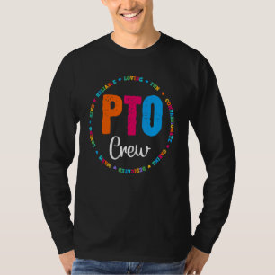 T-shirt Pto Crew Parent School Volunteer Board Maman Paren