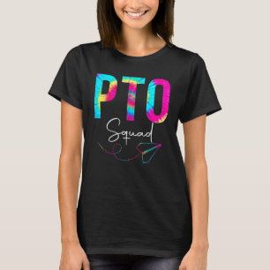 T-shirt Pto Squad Tie Dye Retour À L'École Femmes Hommes A