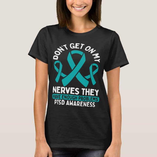 T-shirt PTSD Awareness PTSD Warrior PTSD Survivor Fighter (Devant)
