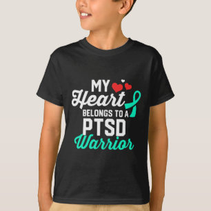 T-shirt Ptsd Stress Guerrier Survivant Support Sensibilisa