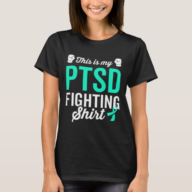 T-shirt Ptsd Stress Guerrier Survivor Sensibilisation Obte (Devant)