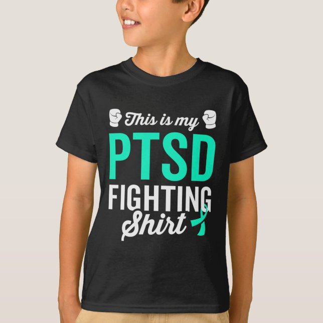 T-shirt Ptsd Stress Guerrier Survivor Sensibilisation Obte (Devant)