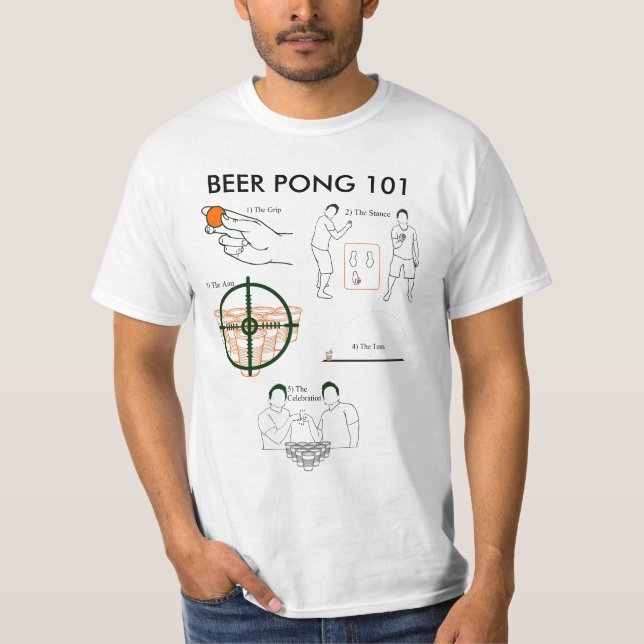 T-shirt Puanteur 101 de bière (Devant)