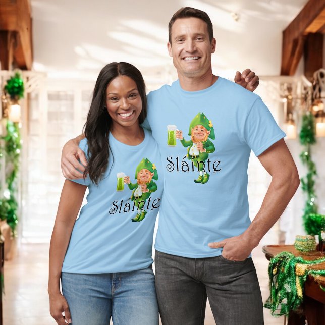 T-shirt Pub irlandais Leprechaun Toast Slainte (Créateur téléchargé)