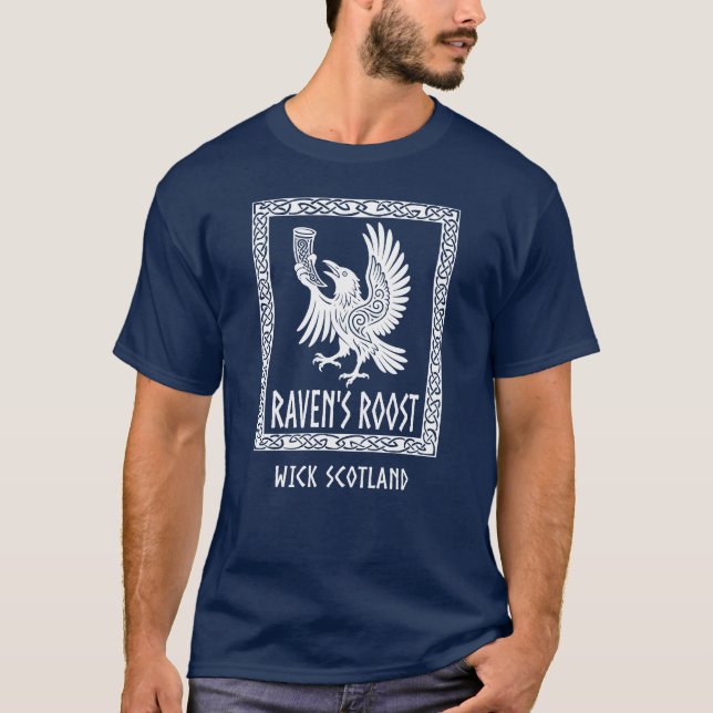 T-shirt Pub Raven's Roost Wick Écosse (Devant)