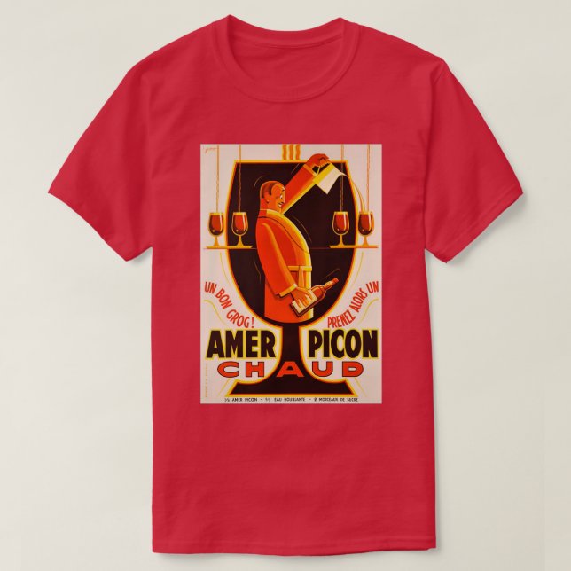 T-shirt Pub vintage Amer Picon Chaud (Design devant)