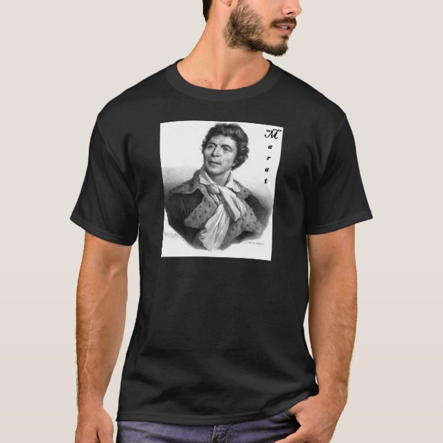 T-shirt Public domain Jean-paul_marat_1 avec le blackadder (Devant)