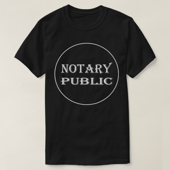 T-shirt Public du notaire  (Design devant)