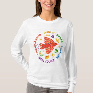 T-shirt Public Good Bird – Colorful Libraries, Parks & Edu