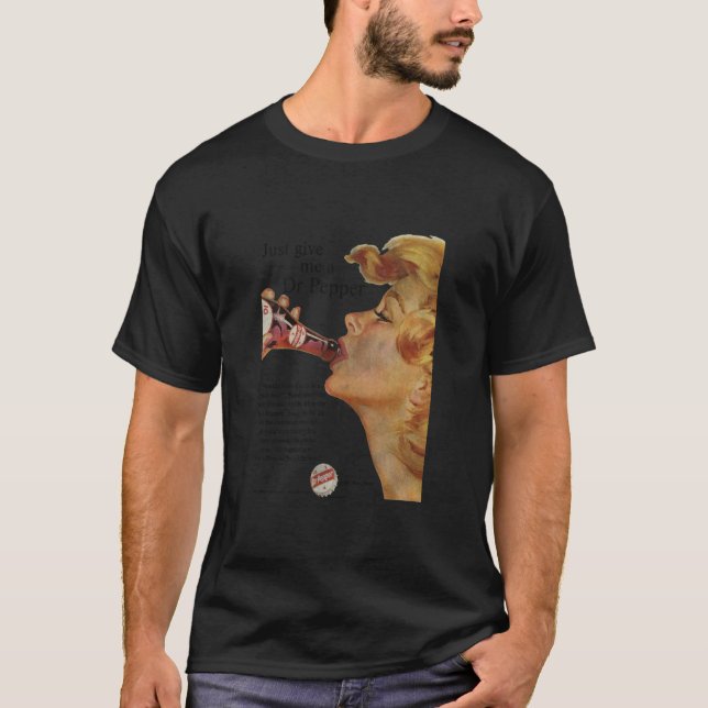 T-shirt Publicité ancienne pour soda Dr Pepper Be A Pepper (Devant)
