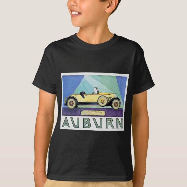 T-shirt Publicité automatique vintage auburn (Devant)